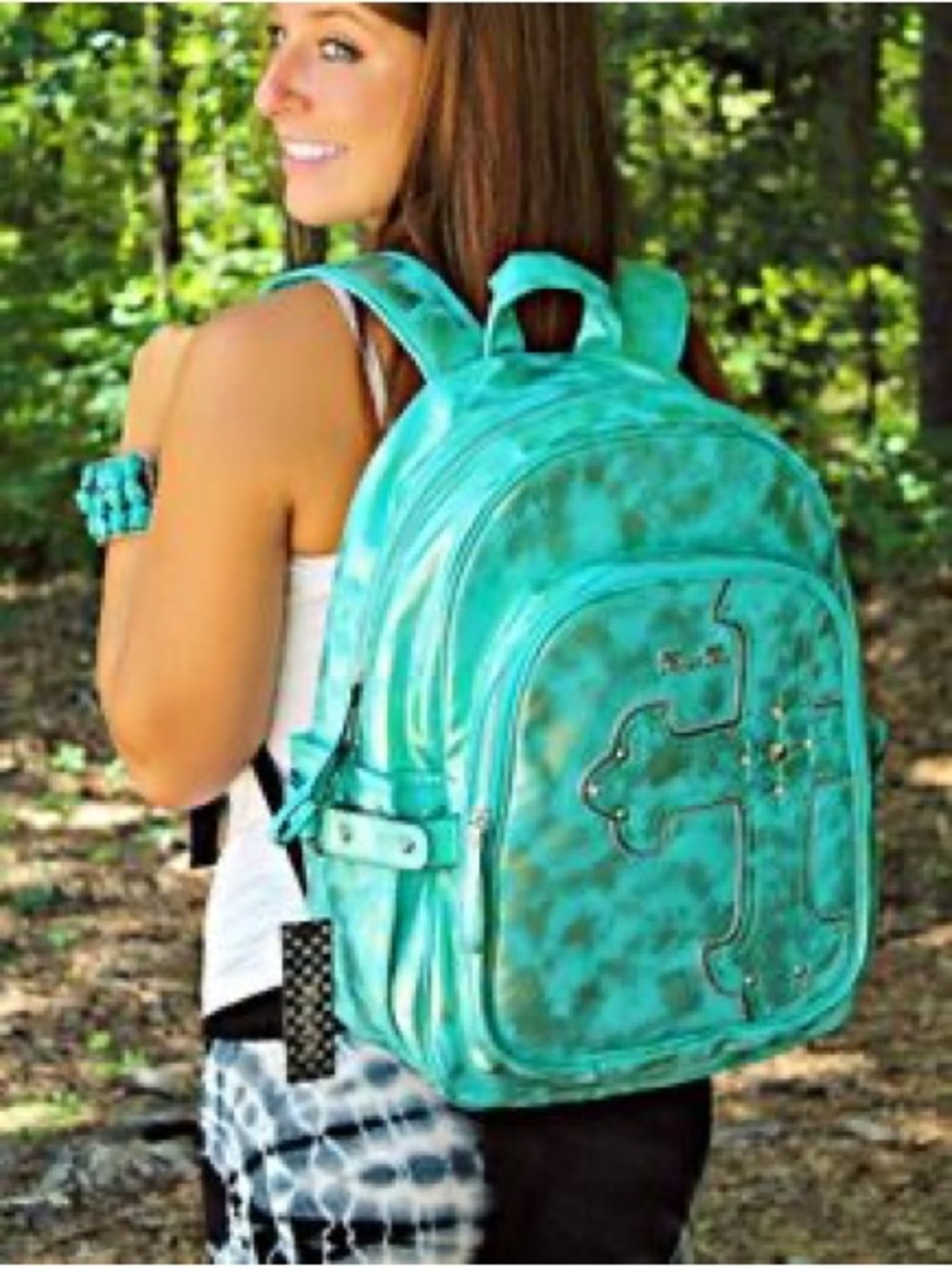 NWT MISS ME Backpack with Cross Accent
